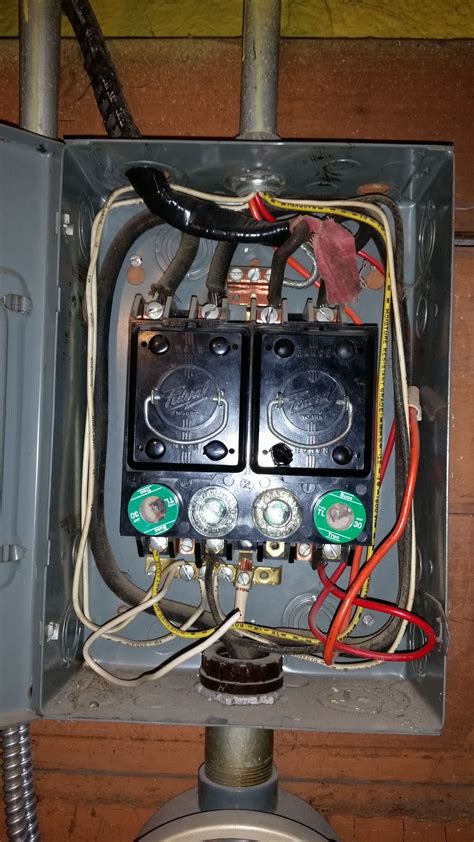 home electrical wiring fuse box|older home fuse box.